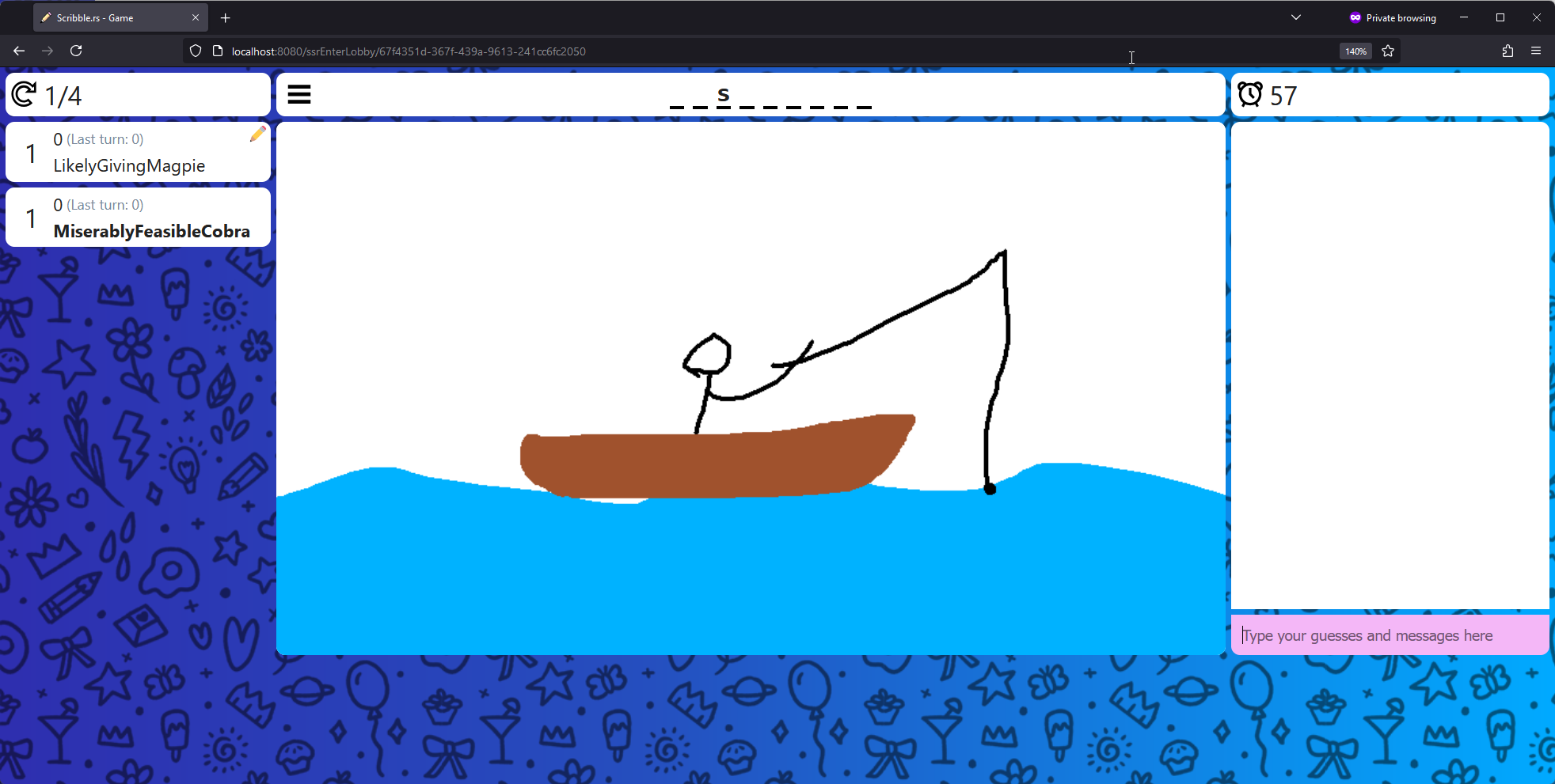 Scribble.rs 你画我猜界面